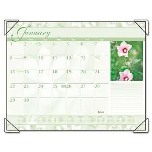   Visual Organizer Recycled Antique Floral Desk Pad: Office Products