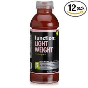 Function Light Weight Pink Grapefruit Drink, 16.9 Ounce Bottle (Pack 