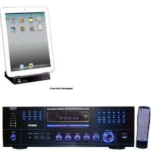  Pyle Stereo Receiver and iPod Dock Package   PD3000A 3000 