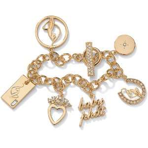  14k Gold Overylay Baby Phat Charm Bracelet Jewelry
