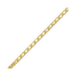   14K Gold Mirror Heart Bracelet   5.5 GOLD BABY BRACELETS Jewelry