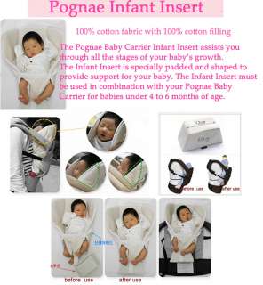  Pognae Baby Carrier (ergo nomics applied) Accessories Option  Infant 