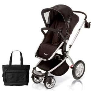 Maxi Cosi CV162APUKT1 Foray LX Stroller in Total Black with Diaper Bag