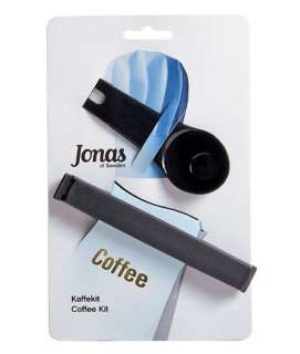 Jonas of Sweden Black Coffee Scoop and Twixit Bag Clip  