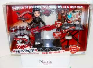 NEW in box Bratz Rock Angelz Band Instruments w/Jade Doll included 