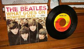 THE BEATLES 45 rpm record with Picture Sleeve NOWHERE MAN  NICE 