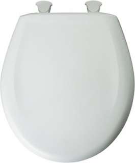 Bemis Mayfair White Round Plastic Slow Close Whisper Close Toilet Seat 