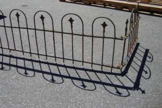 Antique Wrought Iron Hoop & Spear Edging / Fencing 20ft  