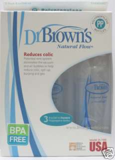 8oz Dr Browns Polypropylene Bottles, NEW, BPA FREE  