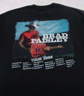 BRAD PAISLEY 2006 tour LARGE T SHIRT sara evans sugarland  