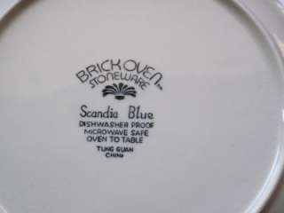 Brickoven Stoneware Scandia Blue Dinner Plate  