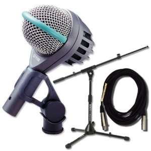  AKG D112 Dynamic Bass Drum Microphone, Short Telescoping 