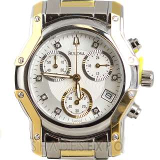 NEW Bulova Watches 98P120 SILVER/GOLD WINTERMOOR WHITE 042429466210 
