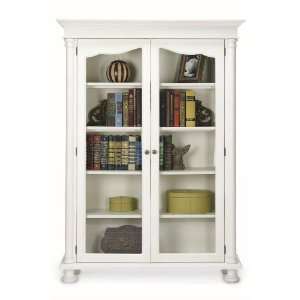    Salem 42w Five Shelf Bookcase With Glass Doors
