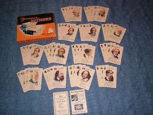 VINTAGE PARKER BROTHERS FAMOUS AUTHORS CARD GAME  
