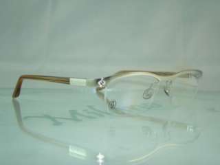 100%AUTHENTIC CARTIER MATT SILVER Half Rim Eyeglasses Frame Size 53 
