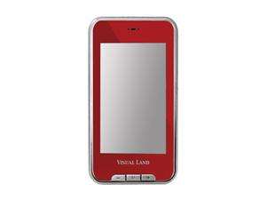      Visual Land V Touch Pro 3 Red 4GB MP3 / MP4 Player ME 965L