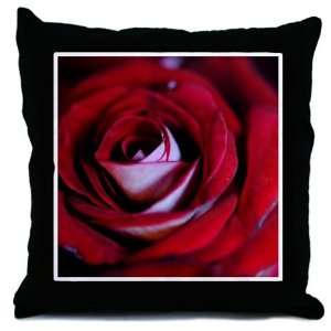  A Red Rose Center Throw Pillow