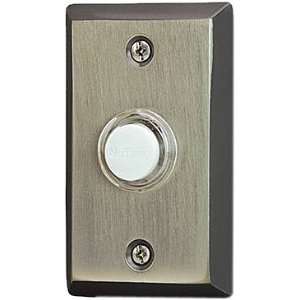 NuTone NB2133P Decorative Door Chime Push Button, Recess Mount, Pewter 