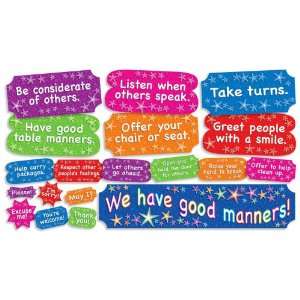   We Have Good Manners! Mini Bulletin Board (TF8065): Office Products