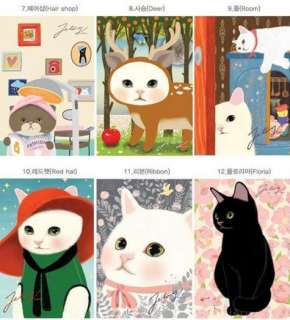   Cute Cat Postcard Greeting Cards Christmas Cards Free Shipping  