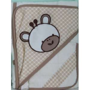   Snickerdoodle Spa Collection Cream Hooded Towel and Wash Cloth Set