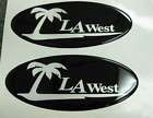 NEW LA West Conversion Vans Silver/Black Emblem Sticker