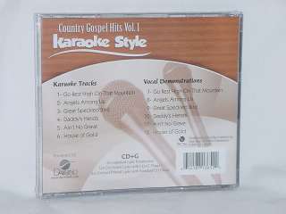 Country Gospel Hits V1 V2 V3 Christian Karaoke NEW CD+G  