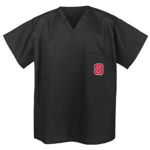 NC State Black Scrub Shirt Med