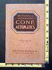 Vintage Cone Automatic Machine Co. Illustrated Manual 2 1/4   2 5/8 