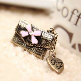 Betsey Johnson Cute Love Letter Ring Size Adjustable New  
