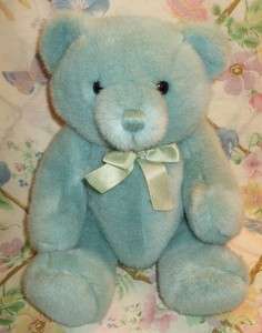 VINTAGE 1989 DAKIN 14 PLUSH LIGHT BABY BLUE TEDDY BEAR ALL JOINTED EX 