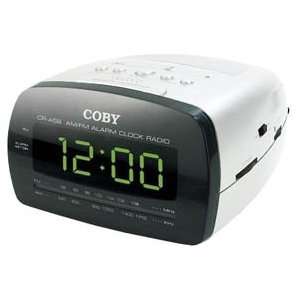  COBY CR A58 WH Big LED Digital AM/FM Alarm Clock Radio 