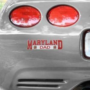  NCAA Maryland Terrapins Dad Car Decal: Sports & Outdoors