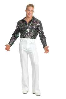 70s DISCO fever DANCE White Tight PANTS Adult Mens  