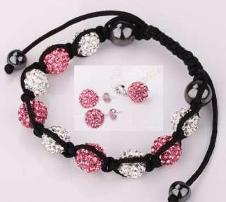 crystal disco ball included 1 sets of bracelet necklace earrings