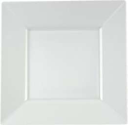 Square White Plastic Plates 6.5 10 per Pack 15523  