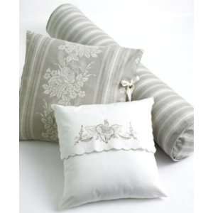  Court of Versailles Linen Rose Decorative Pillow, 16x16 