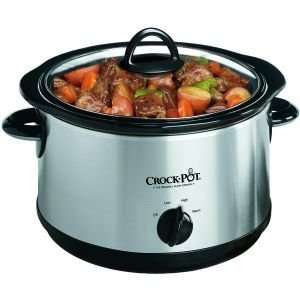  CROCK POT SCR 500SS 5 QUART ROUND MANUAL STAINLESS STEEL 