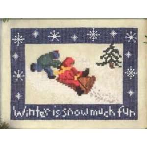  Snow Much Fun (cross stitch) Arts, Crafts & Sewing