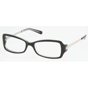  Tory Burch TY2012 Eyeglasses Black/Crystal Demo Lens Frame 