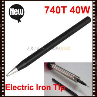   External Thermal Lead free Tip 740T 40W Black Color Electric Iron Tip
