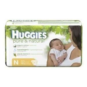 Huggies Pure & Natural Diapers, Size N (Up to 10 lb), Disney Baby 