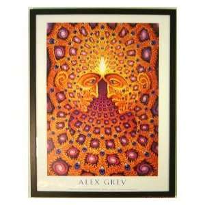  One, Framed Poster Signed By Alex Grey 