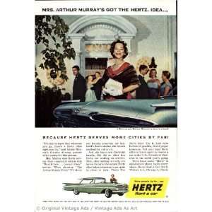  1958 Hertz Mrs Arthur Murrays got the Hertz Idea 
