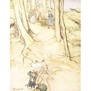 Hand Made Oil Reproduction   Arthur Rackham   32 x 42 inches   Mother 