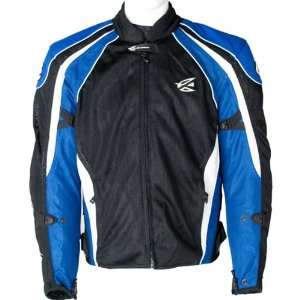   Mens Textile Sports Bike Racing Motorcycle Jacket   Black/Blue / Size