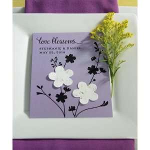   Blossoms Personalized Favor Card   Candy Apple: Health & Personal Care