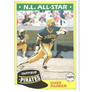  1981 Topps # 640 Dave Parker Pittsburgh Pirates Baseball 