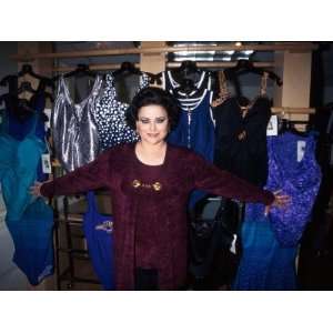  Actress Delta Burke Posing with Her Fashion Line at 